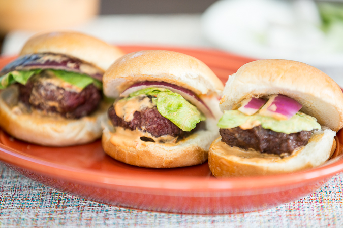 easy sliders with chipotle mayonnaise